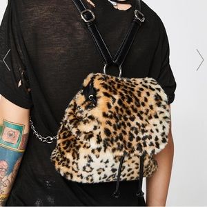 Current Mood Rebel Kitty Leopard Backpack